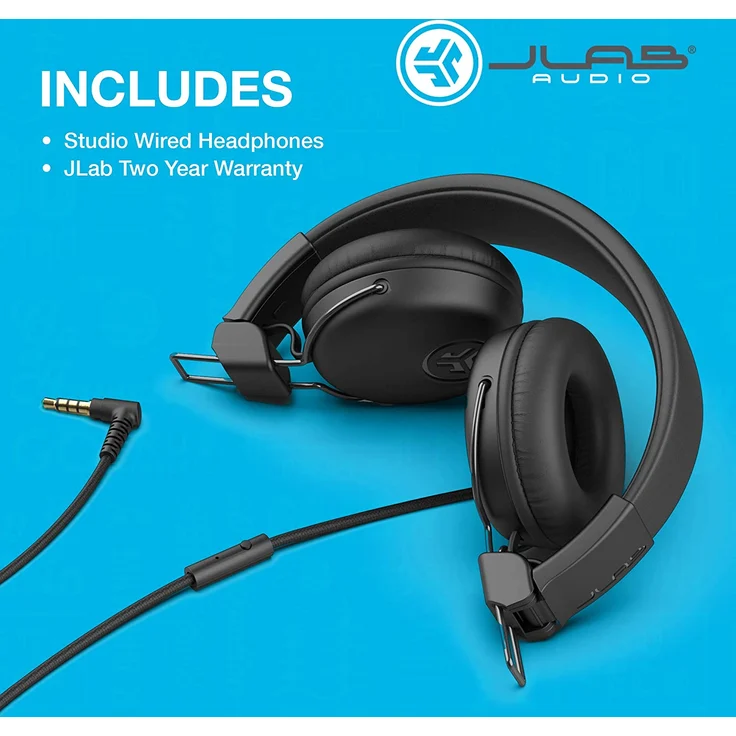 JLab Studio On-Ear-Kopfhörer schwarz – Bild 7