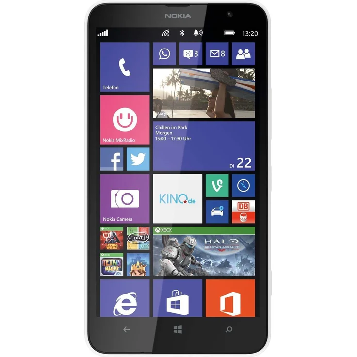 Nokia Lumia 1320 Smartphone 15,24cm Pixel (6 Zoll) IPS-Display, 8GB interner Speicher, 1GB RAM, Windows, Weiß – Bild 1