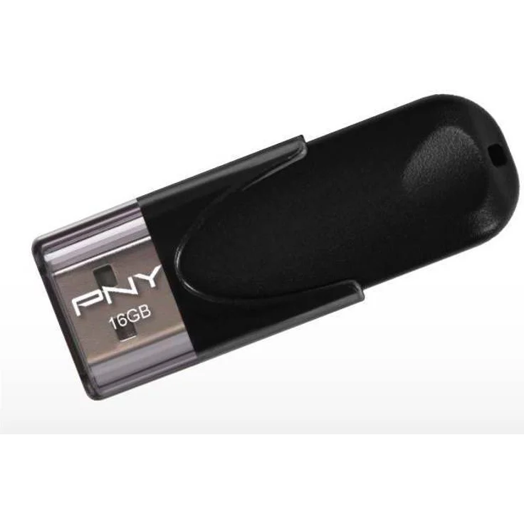 PNY Attaché 4 USB-2.0-Stick 32GB schwarz – Bild 1