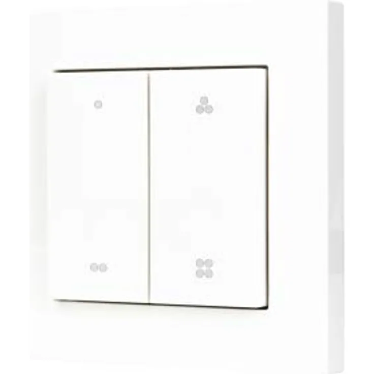 Opus 55 Wandsender mit Serienwippe - polarweiß (HomeKit) (563.089.37-C)