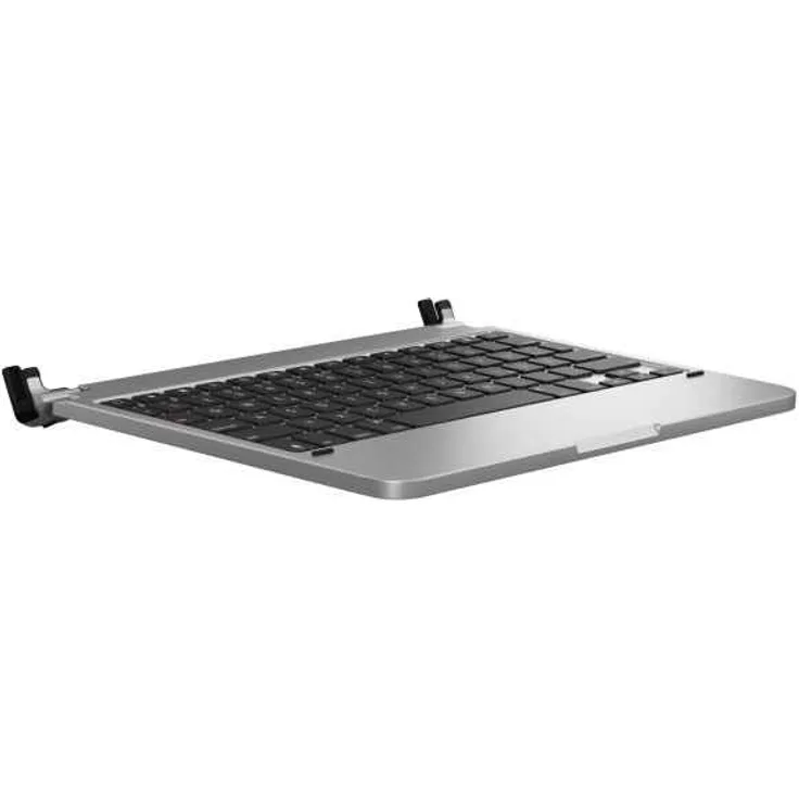 BRYDGE 11.0 Pro, Hochwertige Bluetooth Tastatur aus Aluminium für das iPad Pro 11'' (2018 &2020), deutsches Layout QWERTZ, inklusive magnetischem iPad Cover, silber