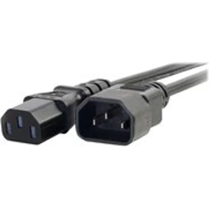 C2G Computer Power Cord Extension IEC 60320 C13 bis IEC 60320 C14 - Wechselstrom 250 V - 2 m (88503)