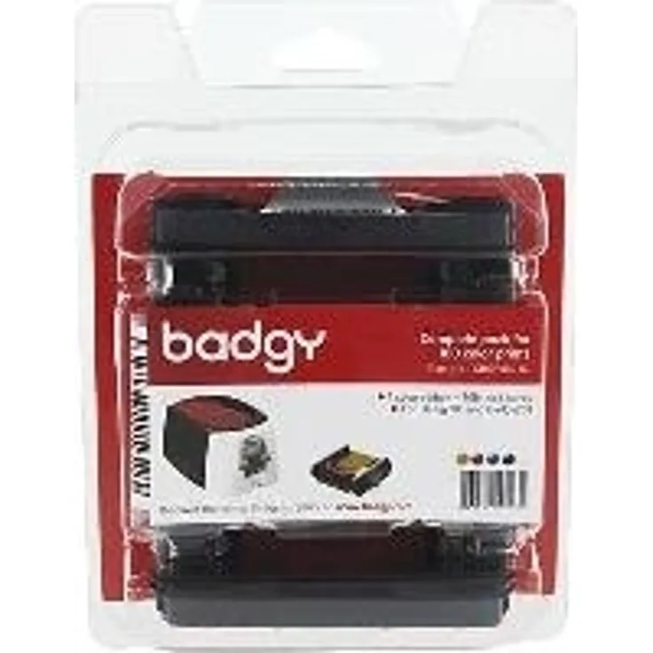 Evolis Badgy Full kit - Farbe (Cyan, Magenta, Gelb, Schwarz, Overlay) - Druckerfarbband-Kassette/PVC-Karten-KIt - für Badgy 100, 200 (CBGP0001C)