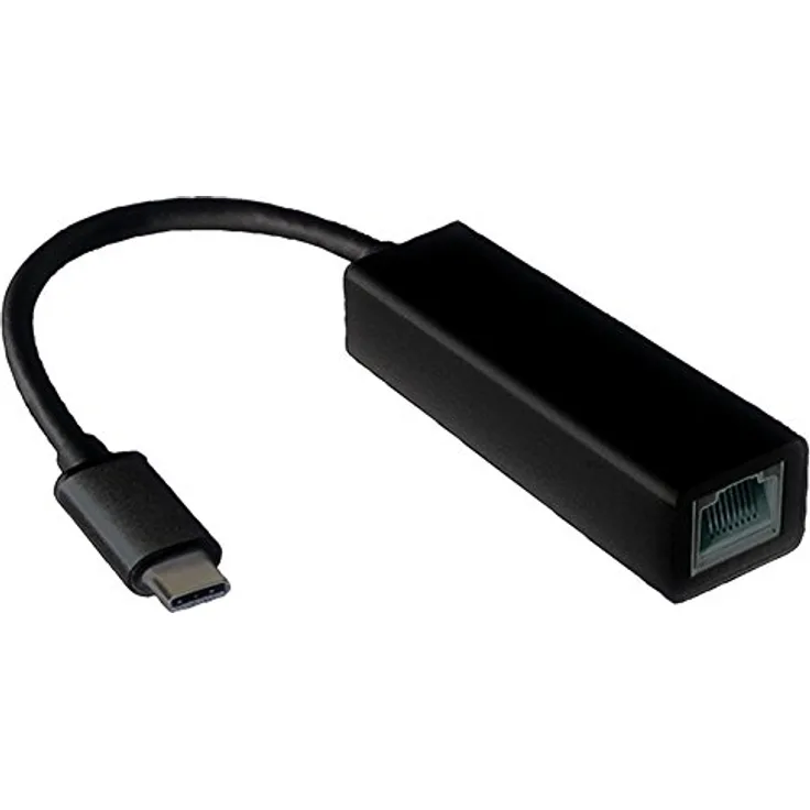 Value 12991115 USB 3.1 Typ C auf Gigabit Ethernet Konverter Schwarz