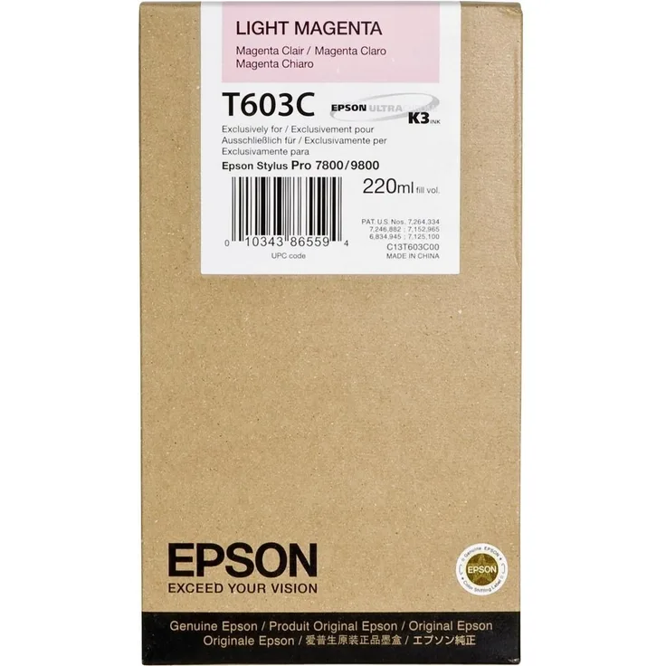 Epson Singlepack Light Magenta T603C00, 220 ml
