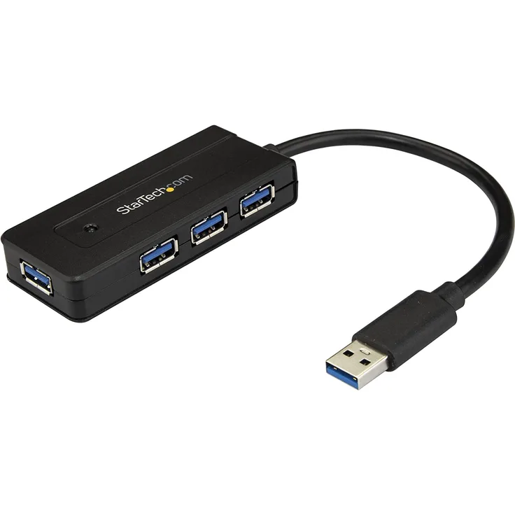 StarTech.com USB 3.0 Hub 4 Port - mit Ladeanschluss - inkl. Netzteil - USB Port Erweiterung - USB Splitter