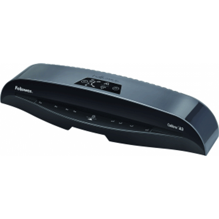 Fellowes Calibre A3 Laminiergerät für 80-125 Micron Folien, 60 Sek. Aufwärmzeit, staufreies Laminieren, inkl. 10 A4 Folien