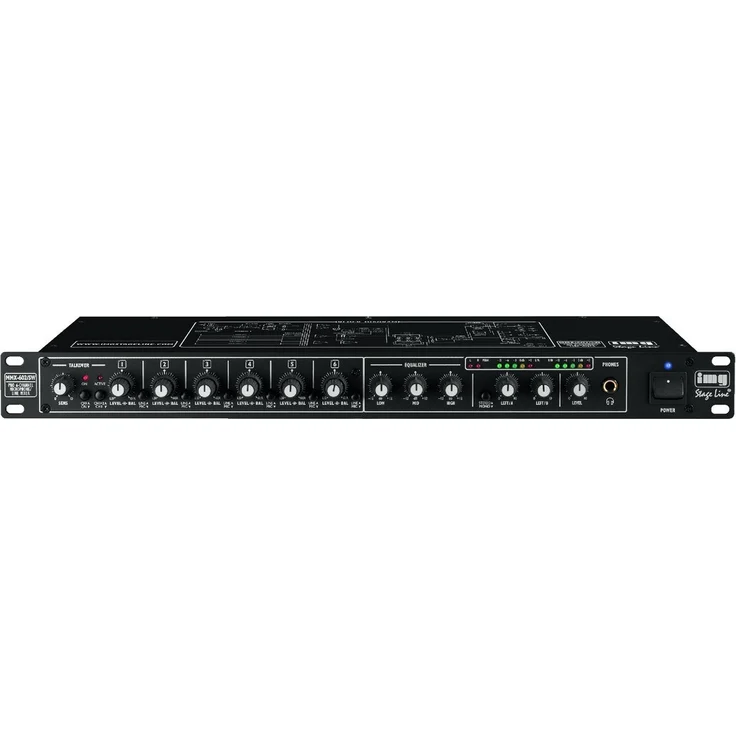 IMG STAGELINE MMX-602-SW Mikrofon-Line-Mischer schwarz – Bild 1