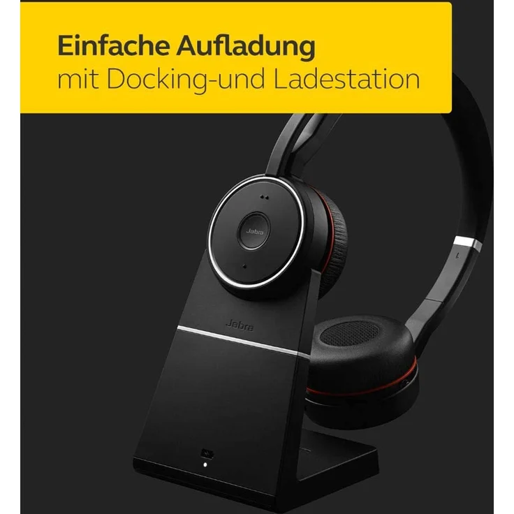 Jabra Evolve 75 MS Wireless Stereo On-Ear Headset, schwarz – Bild 9