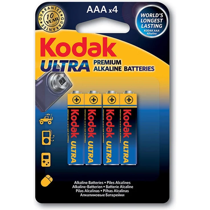 anadel – Kodak Ultra Batterie AAA LR03 Bliste 4 Stück – Bild 1