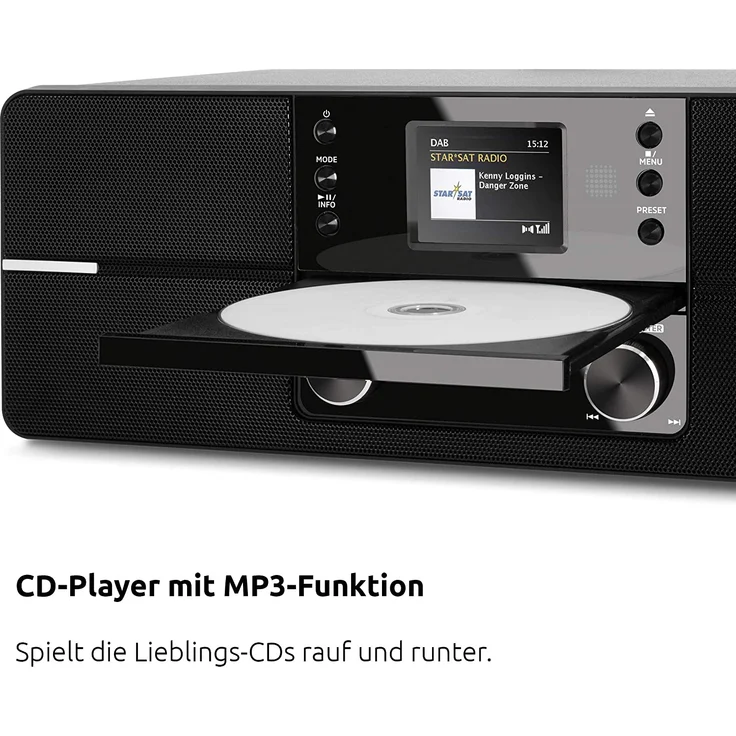 TechniSat DIGITRADIO 371 CD BT CD-Radio mit Bluetooth, TFT-Display, Wecker, schwarz – Bild 8