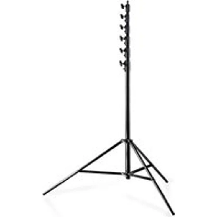 Walimex Pro Lampenstativ Jumbo AIR 600cm (Aluminium, Arbeitshöhe 150 bis 600 cm, 5 luftgefederte Segmente mit 45, 40, 36, 32, 28 mm Durchmesser, max. Belastbarkeit 22,5 kg, mit Tasche) - Preisvergleich – Bild 1