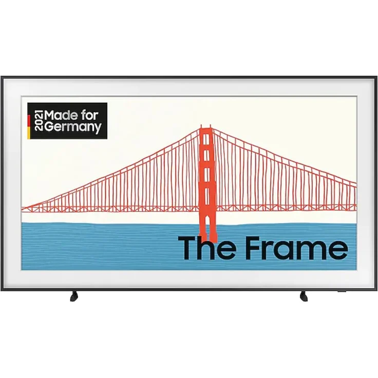 Samsung GQ55LS03AAU The Frame (2021) 138 cm (55 Zoll) QLED Smart TV (Ultra HD, HDR, Edge LED) HD-Triple-Tuner (Sat, Antenne, Kabel) Modelljahr 2021 Energieklasse G (DE-Modell) – Bild 1