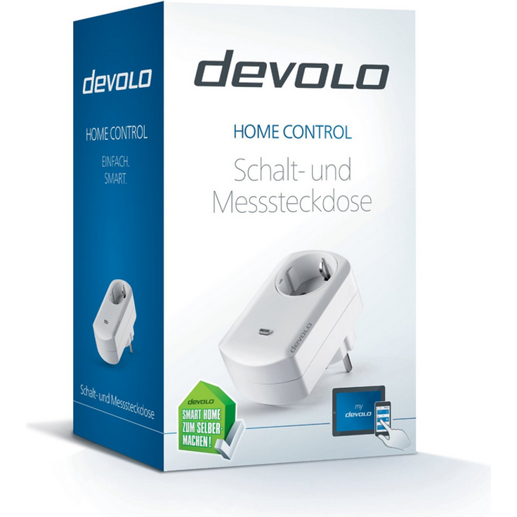 devolo Home Control Schaltsteckdose-Messsteckdose (schaltbare Steckdose mit Smart Meter Funktion, Z-Wave Hausautomation, Haussteuerung per iOS-Android App, Smart Home Aktor) weiß – Bild 2