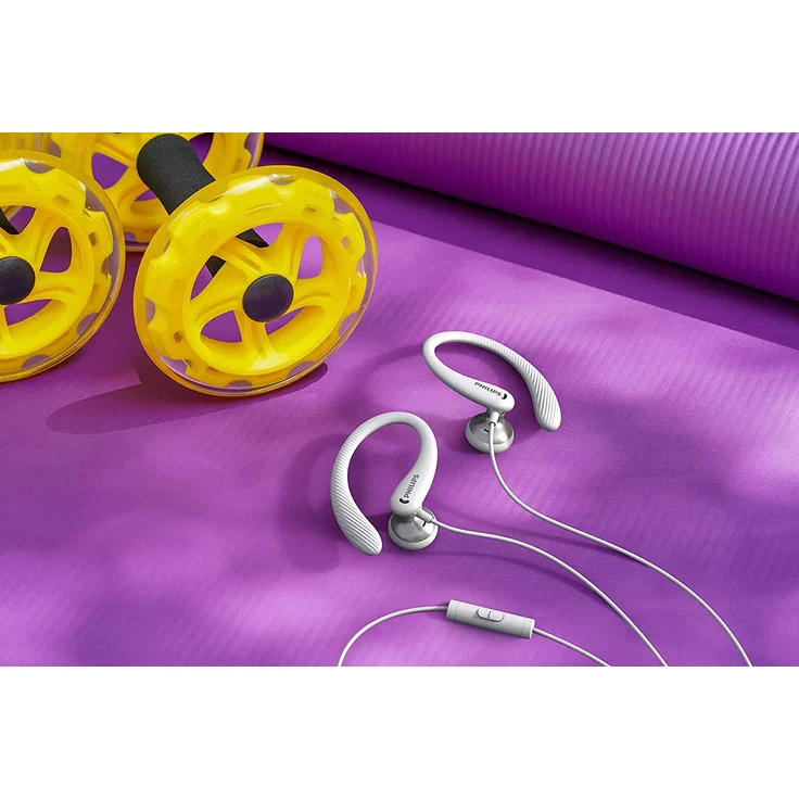 Philips A1105WT-00 In-Ear Kopfhörer mit Mikrofon, geeignet für Sport, spritzwassergeschützt, weiß – Bild 6