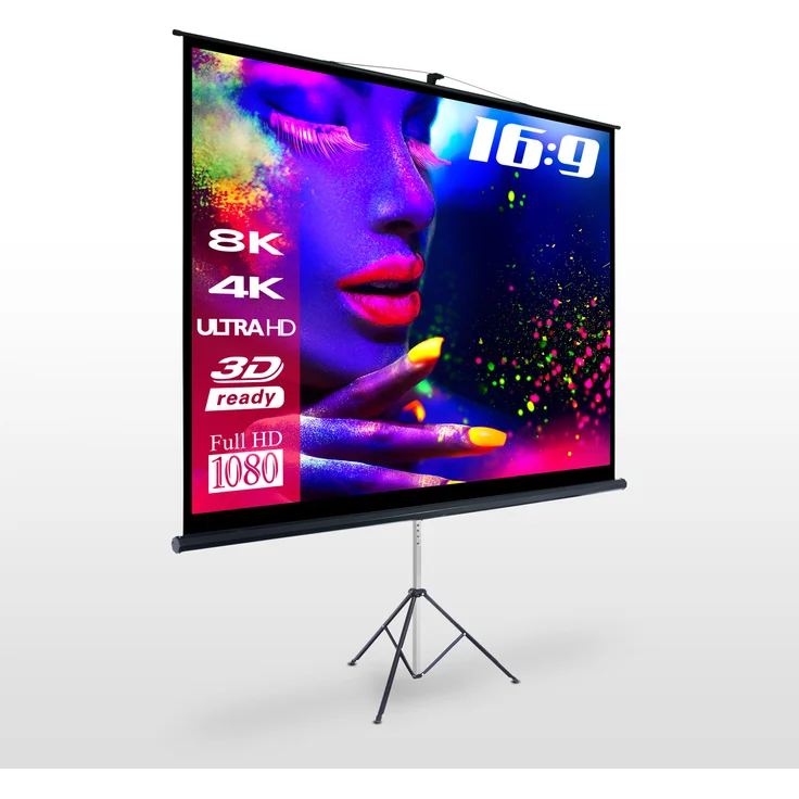 ESMART Professional MISATI Stativ Leinwand 186 x 105 cm (84'') 16:9 – Bild 1