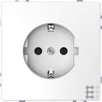 Merten Steckdose SCHUKO Lotosweiss System Design, 73x73x40mm