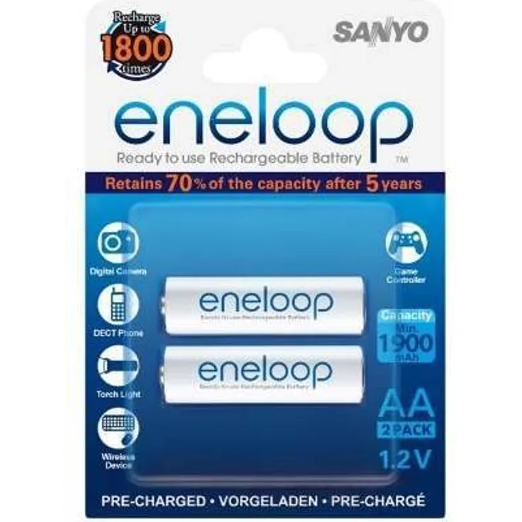 Sanyo Eneloop HR-3UTGB-2BP NI-MH 2000 R 6 AA Mignon