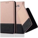 cadorabo Hülle für Samsung Galaxy S3 / S3 NEO in ROSÉ GOLD SCHWARZ - Handyhülle mit Magnetverschluss, Standfunktion und Kartenfach - Case Cover Schutzhülle Etui Tasche Book Klapp Style
