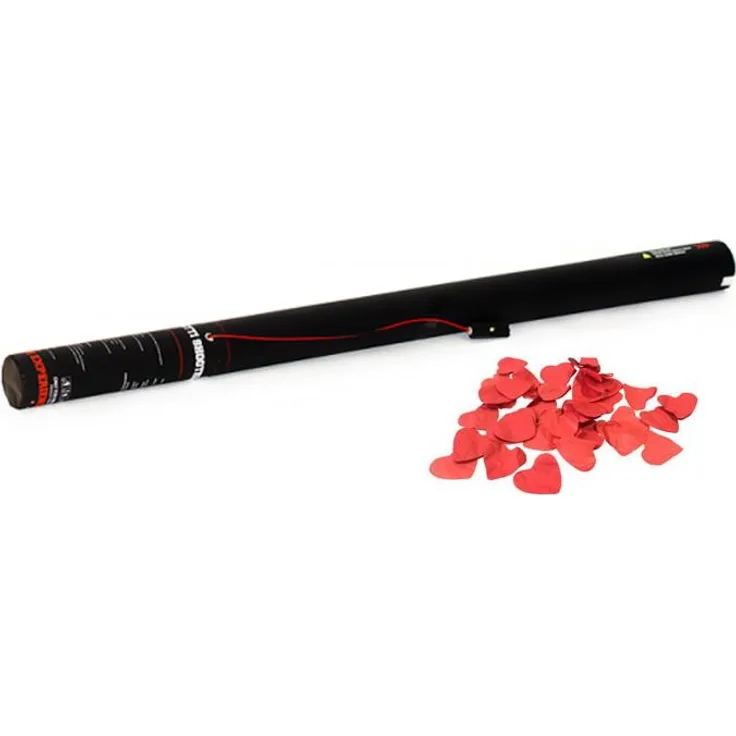 TCM FX Konfetti-Ladung elektrisch 80cm, rote Herzen