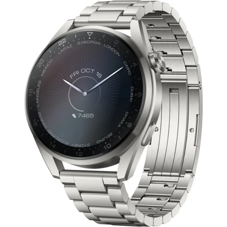 Huawei Watch 3 Pro Elite Edition Smartwatch GPS, Unisex, 48mm, Titanarmband, Titanium/Grau – Bild 2