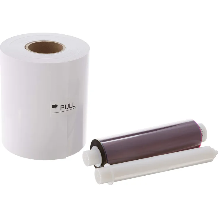Mitsubishi Electric CKD746 Druckpapier Weiß (Papierrolle-Tintenrolle 2er Set)