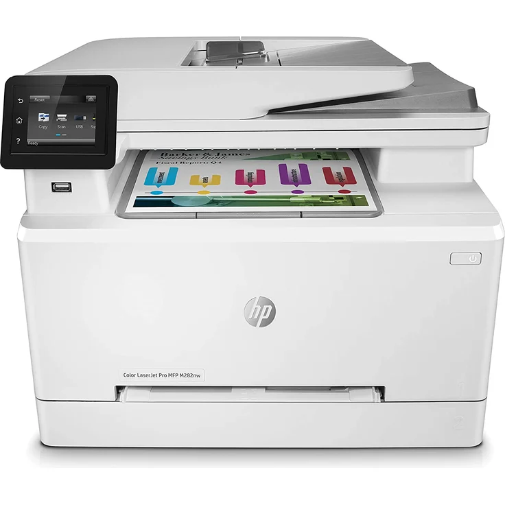 HP Color LaserJet Pro MFP M282nw (3-in-1) Multifunktionsdrucker - (Laser) Farbe, Druckgeschwindigkeit: 18 s/w, 11 Farbe, Auflösung: 600 x 600, USB, LAN, WLAN, AirPrint, Cloud Print (7KW72A) – Bild 5
