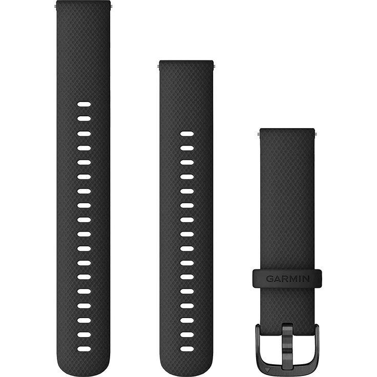 Garmin Armband vivoactive 4S, 18 mm, Silikon, Schnalle Gunmetal (010-12932-01) – Bild 1