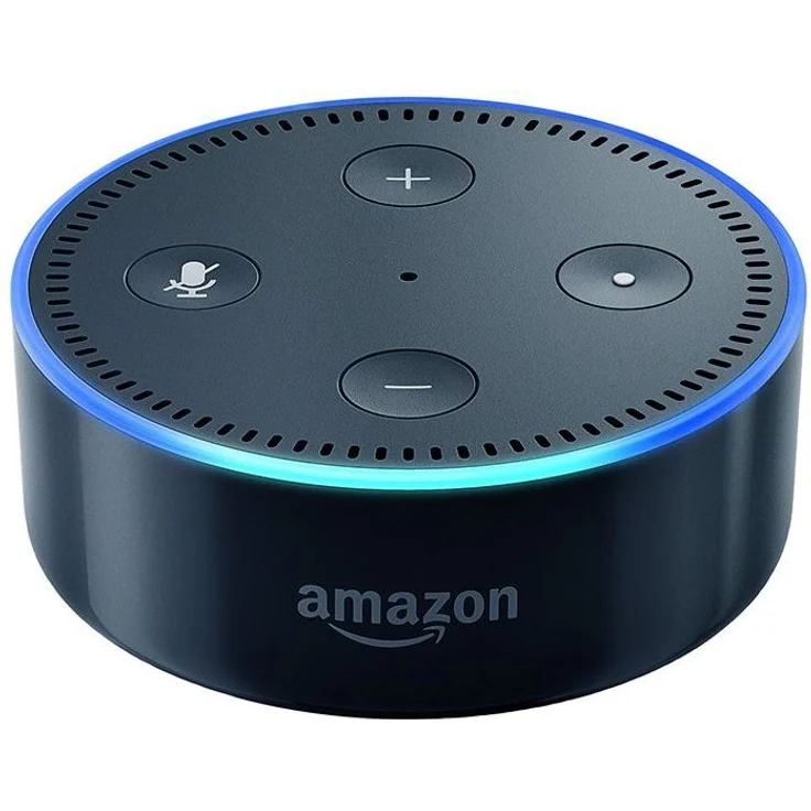 Amazon Echo Dot 2. Generation Sprachassistent schwarz – Bild 1