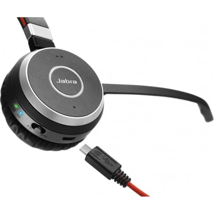Jabra Evolve 65 Wireless Stereo On-Ear Headset, Unified Communications zertifizierte Kopfhörer mit langer Akkulaufzeit, USB Bluetooth Adapter, VoIP-Headset, schwarz – Bild 10
