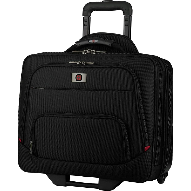 WENGER 605978 SPHERIA 16'' Wheeled Laptop Case, Smooth Glide 2.5-inch wheels with an Overnight Compartment in Black – Bild 1