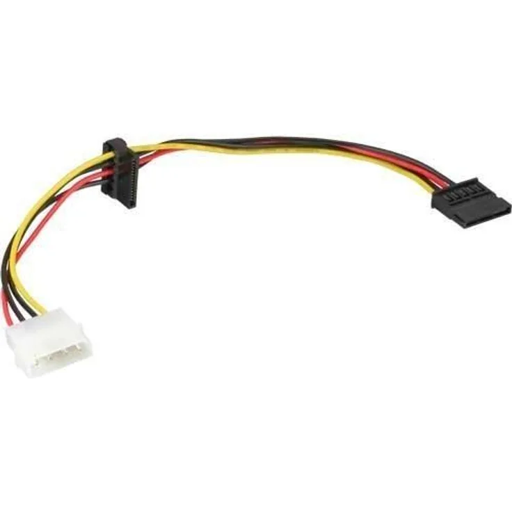 InLine - Netzteil - 15 PIN SATA Power - interne Stromversorgung, 4-polig (M) - 30 cm (29672C)