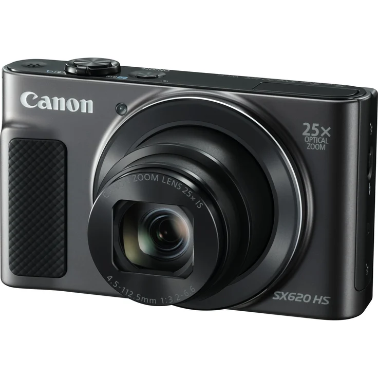 Canon PowerShot SX620 HS Digitalkamera (20,2 MP, 25-fach optischer Zoom, 50-fach ZoomPlus, 7,5cm (3 Zoll) Display, opt Bildstabilisator, WLAN, NFC) schwarz – Bild 1