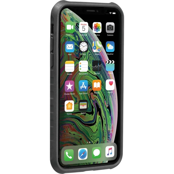 Topeak Handyhülle RideCase Kompatibel mit Apple iPhone XS Max, Schwarz