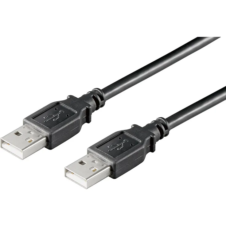 Ewent EW-100105-020-N-P - USB Kabel (1,8 m, USB A, USB A, 2.0, Schwarz)
