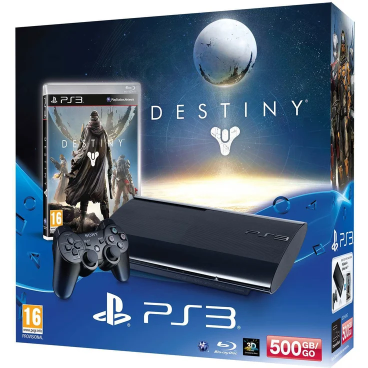 Sony PlayStation 3 Super Slim 500GB + Destiny – Bild 1
