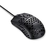 Cooler Master MM710 ultraleichte 53-g-Gaming-Maus mit Kabel und Wabenschale, 16000 DPI , optischer Sensor, 20 Millionen Klick-Omron-Schalter, PTFE-Gleitfüße, beidhändig - Matt-Schwarz