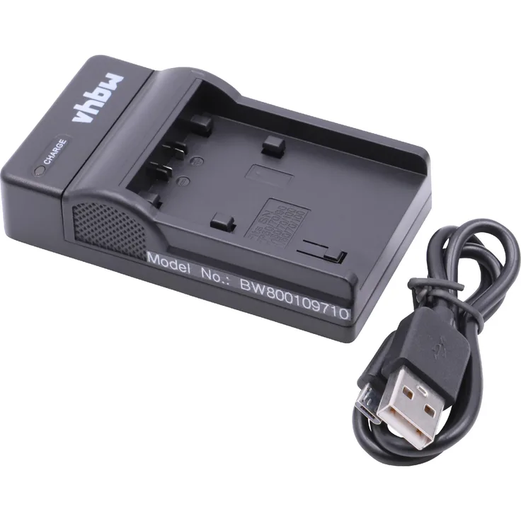 vhbw Micro USB Ladegerät Ladekabel passend für Kamera Sony Handycam DCR-HC46E, DCR-HC47, DCR-HC47E, DCR-HC5, DCR-HC51, DCR-HC51E, DCR-HC53
