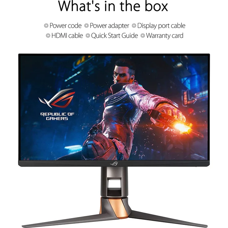 ASUS ROG Swift PG259QN - 24,5 Zoll, Full HD (1920 x 1080), IPS-Panel, 360Hz, 1ms, 400cd/m² (90LM05Q0-B01370) – Bild 4