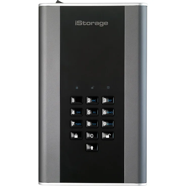 iStorage IS-DT2-256-8000-C-G 8TB diskAshur DT2 256-bit USB 3.1 Desktop Festplatte mit Hardwareverschlüsselung