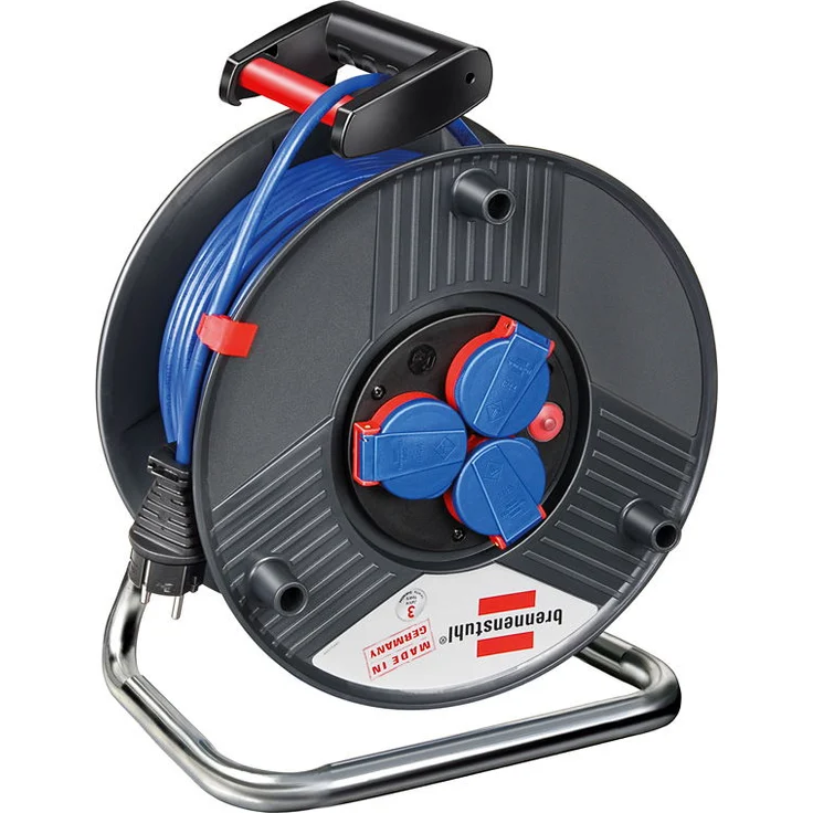 Brennenstuhl Garant IP44 Kabeltrommel (50m, Spezialkunststoff, kurzfristiger Einsatz im Außenbereich, Made in Germany) – Bild 1