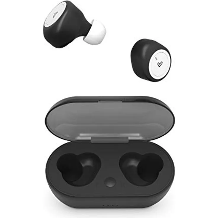 Energy Sistem Earphones Urban 1 True Wireless Black(Bluetooth Kabellose Ohrhörer mit eingebautem Mikrofon, Ladebox, In-Ear-Kopfhörer für iPhone Samsung, Huawei, BT 5.0, Open&Play,Charging Case)Schwarz