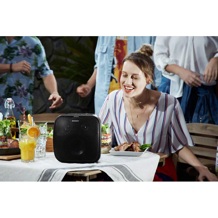 Sony SRS-XB501G Bluetooth-Lautsprecher mit Lichteffekten, Subwoofer, Mikrofon, wasserdicht, schwarz – Bild 14