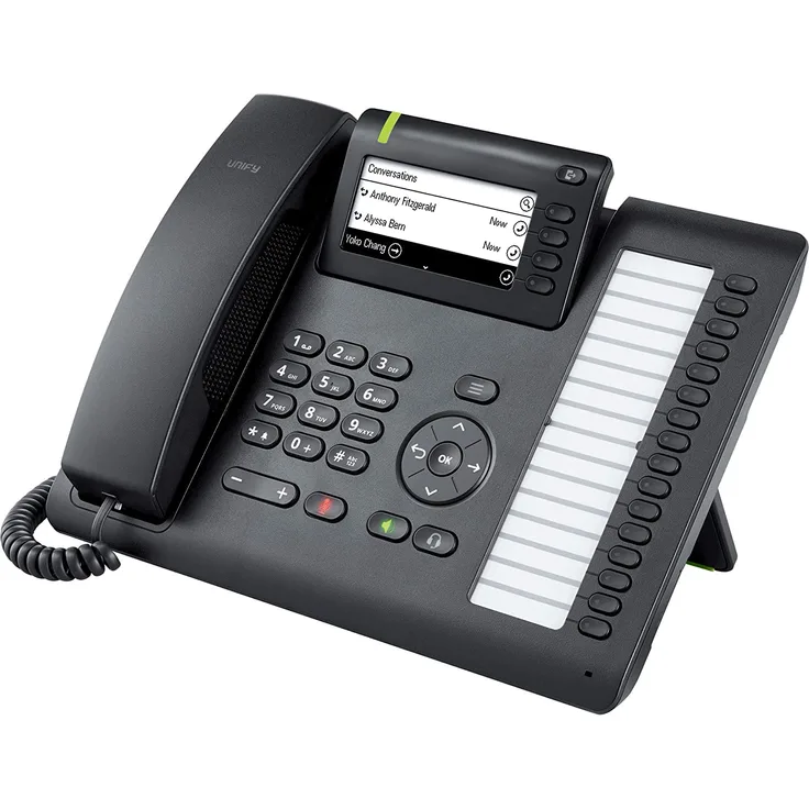 Unify OpenScape Desk Phone CP400 (L30250-F600-C427), schnurgebundenes VoIP-Telefon, schwarz