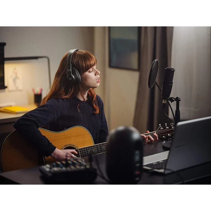 AKG K361 Over-Ear-Kopfhörer, mit Mikrofon, Noise Cancelling, schwarz, metallisch – Bild 6