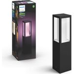 Philips Hue White and Color Ambiance LED Sockelleuchte Impress, für den Außenbereich, dimmbar, bis zu 16 Millionen Farben, steuerbar via App, kompatibel mit Amazon Alexa (Echo, Echo Dot)