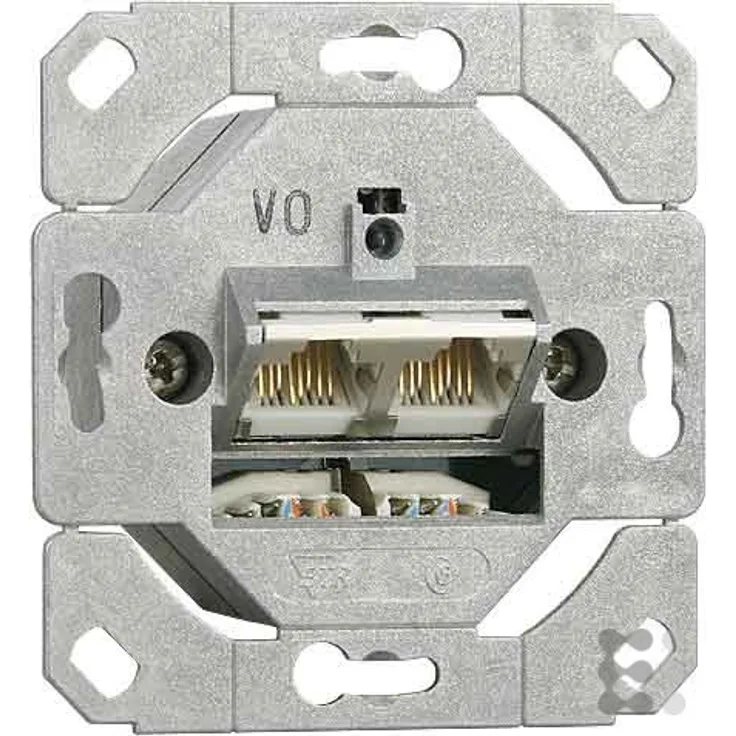 Metz Connect Anschlussdose C6A UP0 TN EDATC6A-2UP0 2xRJ45,UP0 Kommunikationsanschlussdose Kupfer 425