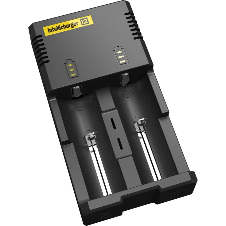 NiteCore NC i2 Version 2014 Intellicharge Akku Ladestation für Li-Ion/Ni-Mh/Ni-Cd (Output Current: 2x 500mA)