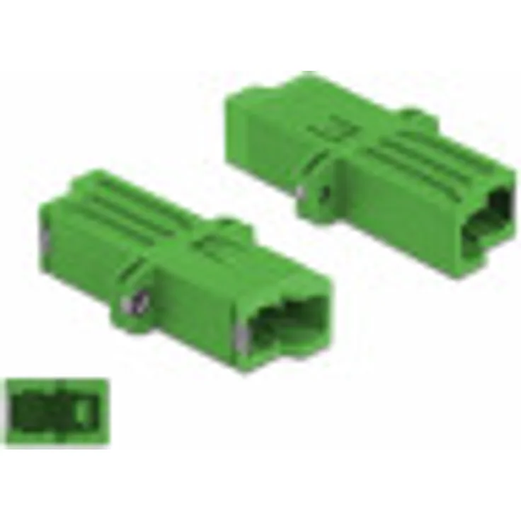Delock LWL Kupplung E2000 Simplex Buchse zu Simplex Buchse Singlemode grün