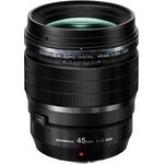 Olympus M.Zuiko Digital ED 45mm F1.2 PRO Objektiv, lichtstarke Festbrennweite, geeignet für alle MFT-Kameras (Olympus OM-D & PEN Modelle, Panasonic G-Serie), schwarz